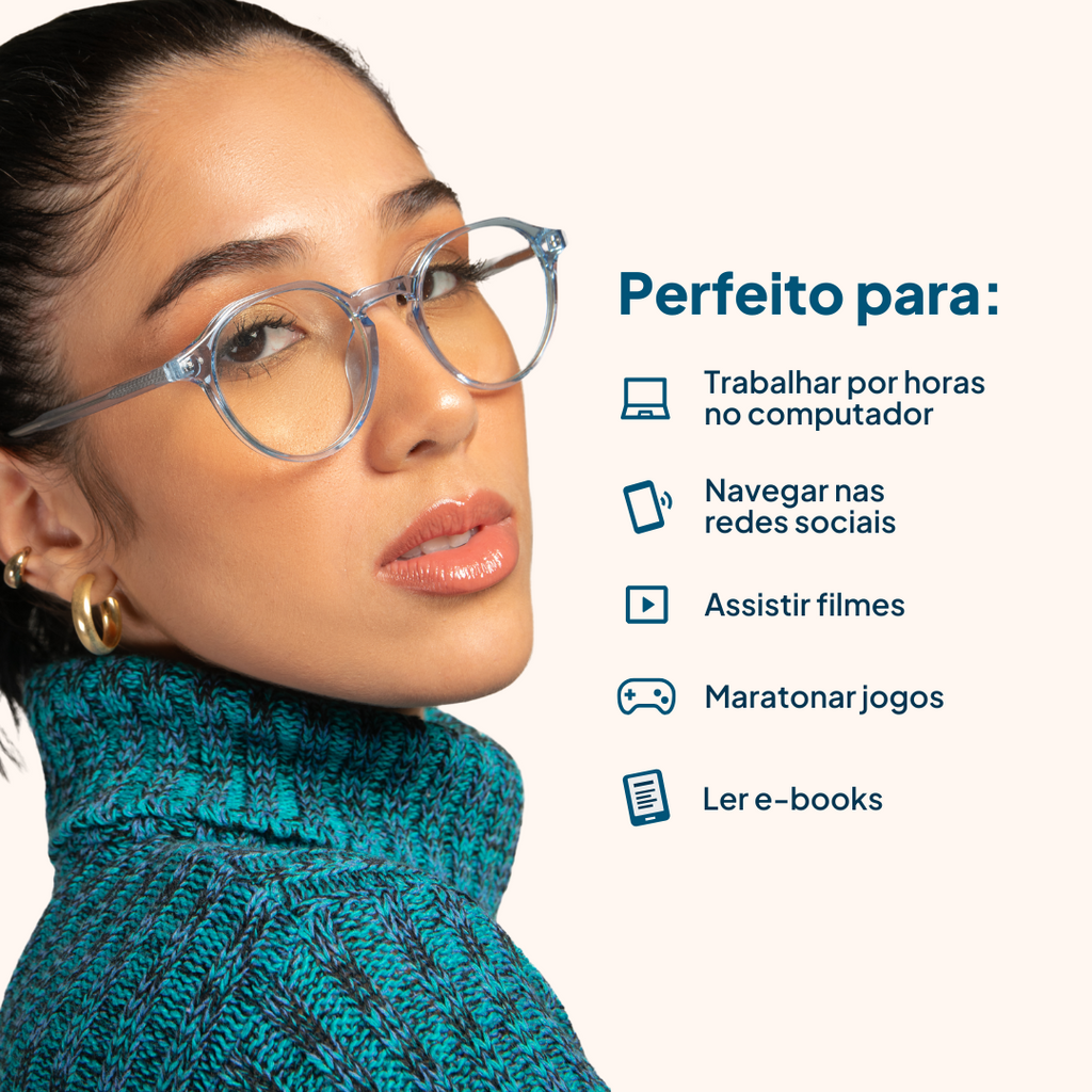 Óculos Aros - Anti Luz Azul 